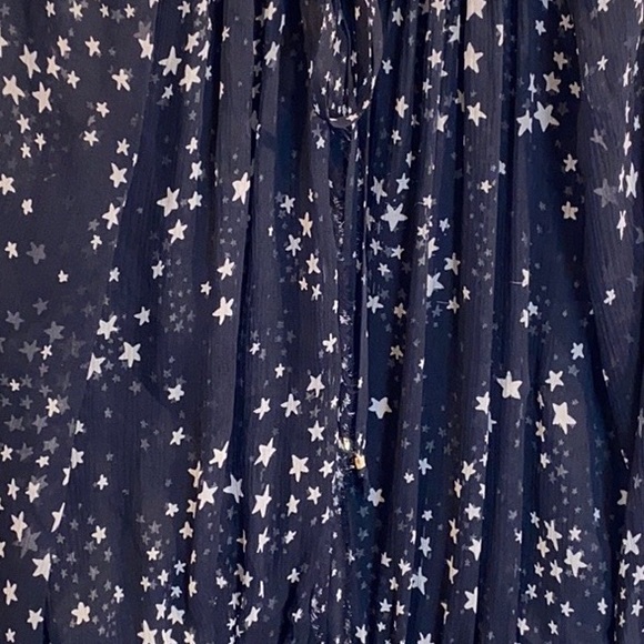 LoveShackFancy nightsky star silk popover dress XS - Picture 5 of 7